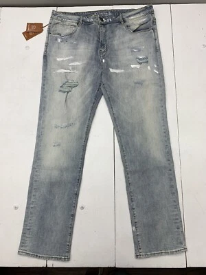 Crysp Denim Mens Stone Washed Jeans Size 40 - Image 1 of 4