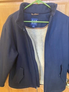 Gap Kids Youth Boys Blue Wool  Zip Up Jacket with Pockets Size XXL - Picture 1 of 7