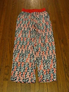 Girls' VTG 90's FILA Logo White Red Blue Workout Pants Youth sz L - Picture 1 of 4