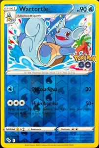 Pokémon Go TCG Wartortle 016/078 Reverse Holo Sammelkarte ESP SWSH Schwert - Bild 1 von 3