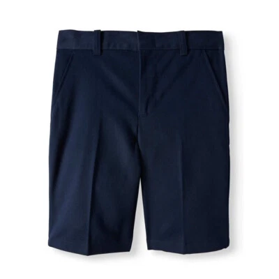 Pantalones cortos George Boys uniforme escolar frente plano azul marino oscuro talla 10 Foto 1 de 2