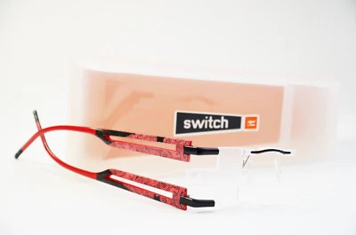 Switch it combi 2363 Wechselbrille Brille randlos Damen rot schwarz Neu - Bild 1 von 2