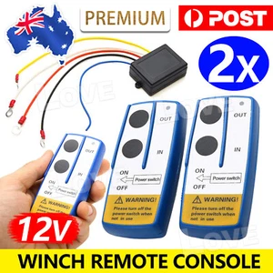 2X 100ft Wireless Winch Console Remote Control Switch Recovery Handset For Jeep - Picture 1 of 8
