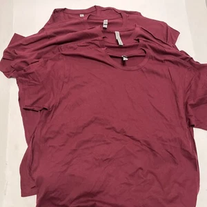 Next Level Apparel 3600 Unisex Short Sleeve Crew Neck Tee Burgundy XL 5-Pack - Picture 1 of 10