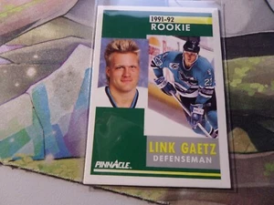1991-92 Link Gaetz Pinnacle Rookie Card - San Jose Sharks - Picture 1 of 1