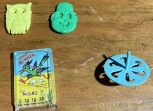Lote de premios CRACKER JACK años 70 PINBALL PIN BALL ROAD RUNNER esfera una cara más - Imagen 1 de 10