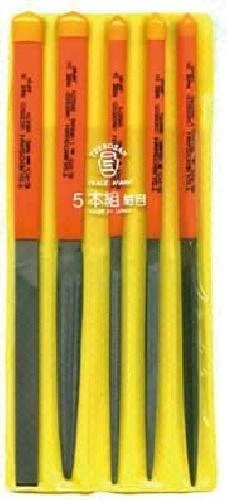 Tsubosan File Set 5 pcs Smooth ST00503 From Japan - Image 1 of 1
