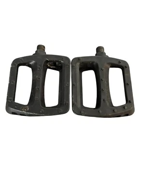 Odyssey Twisted MX PC 9/16” Black Bmx Bicycle Platform Plastic Pedals Ex. Used - Image 1 of 4
