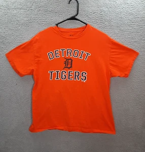 Detroit Tigers Shirt Adult Large Orange Fanatics MLB Baseball Michigan Mens - Picture 1 of 10