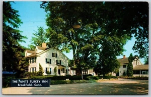 Vintage Brookfield Connecticut CT White Turkey Inn Restaurant 1950er Ansichtskarte - Bild 1 von 2