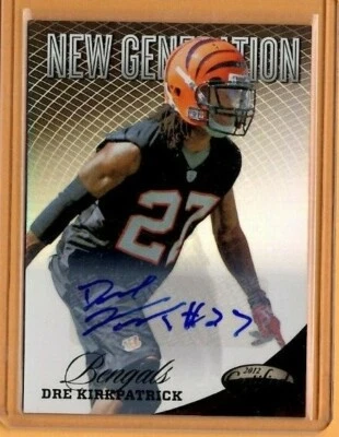 2012 Panini Certified BLACK AUTO RC Dre Kirkpatrick REAL ONE OF ONE #1/1 Alabama - Image 1 of 2