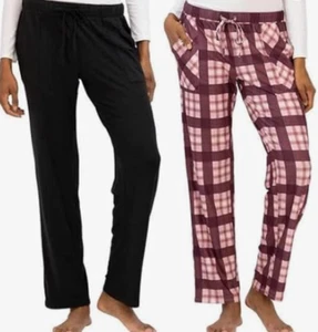 NEW Lucky Brand Women's 2 Pack Straight Leg Lounge PJ Pants Size Small - Picture 1 of 1
