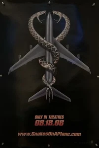 SERPENTI SU UN AEREO Poster originale film di un foglio - 2006 - SAMUEL L. JACKSON - Foto 1 di 5