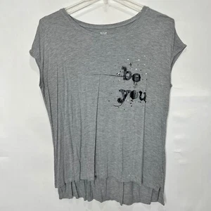 Camiseta para mujer a.n.a talla XL gris “Be You” estrás manga gorra suave - Imagen 1 de 8