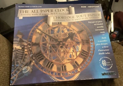 NIOB BUILDING KIT COMBO Wrebbit 3D Paper Clock & Matchitecture Statue Of Liberty - Image 1 of 4