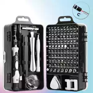 New Electronics Screwdriver Precision Professional Magnetic Repair 115 in 1 Set - Picture 1 of 15