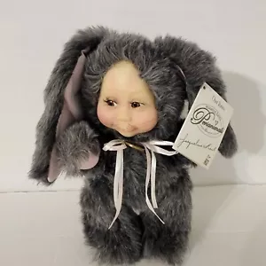 Jacqueline Kent Persanimals Sammlerstück Stofftier grauer Staubhase # 345419 neu mit Etikett 9" - Bild 1 von 9