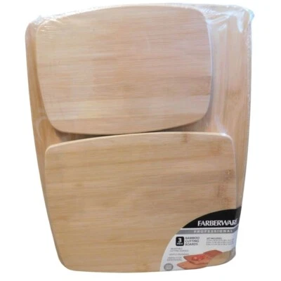 Juego de 3 tablas de cortar de bambú Foto 1 de 2