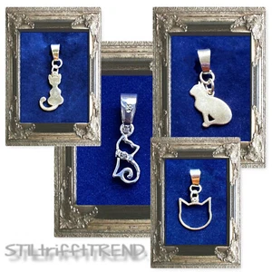 KETTENANHÄNGER ANHÄNGER KATZE KATER KÄTZCHEN ECHT 925er SILBER für KETTE - Bild 1 von 6