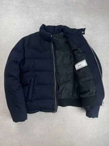 AMI Alexandre Mattiussi Wool Down Jacket Navy Blue Size XL - Picture 1 of 17