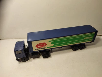 RARE CAMION GESCHA  - CAMION BEDFORD 340 V8 REMORQUE SERNAM SNCF -1/50- BEL ETAT - Photo 1/4