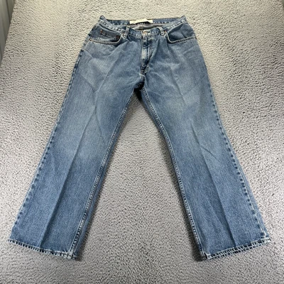 Pantalones de mezclilla vintage Arizona para hombre 32x30 azul algodón corte bota lavado ligero ropa de trabajo Foto 1 de 4