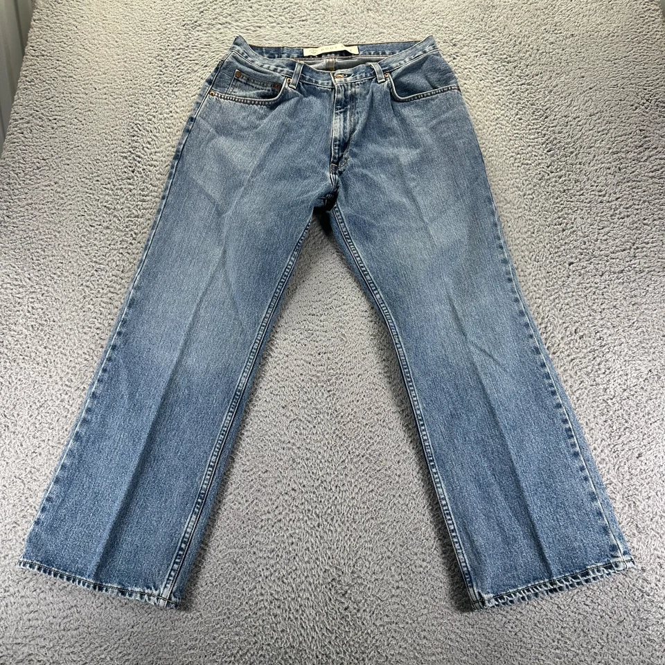 Vintage Arizona Jeans Mens 32x30 Blue Denim Cotton Boot Cut Light Wash Workwear - Image 1 of 4