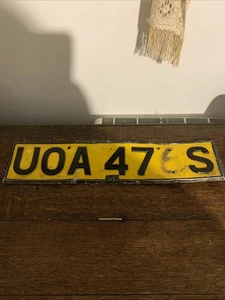 Vintage Car Number Plate - Picture 1 of 7