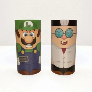 Luigi's Mansion & Professor E. Gadd Inspired 2.5" Vinyl Wood Collectible Figures - Picture 1 of 10