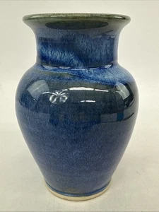 Diane Pittis Studio Pottery Ceramic Vase WV Pottery Cylinder Shape 6-3/8” - Picture 1 of 12