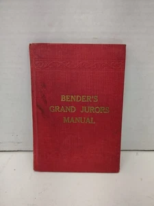1917 Sixth Edition Bender's Grand Jurors Manual - Bild 1 von 8