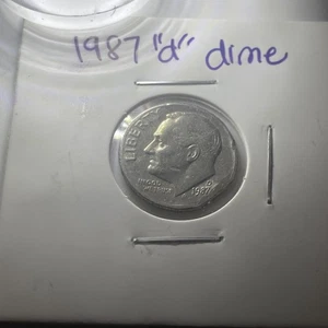 1987 d dime error - Picture 1 of 11