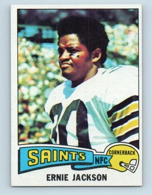 1975 Topps A Ernie Jackson New Orleans Saints #323 - Image 1 of 2