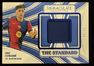 2024-25 Immaculate Soccer Pau Cubarsi 21/25 The Standard Patch Barcelona - Picture 1 of 2