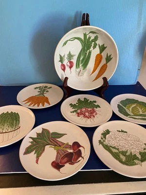 JUEGO DE 7 ENSALADERAS Y ENSALADERAS ITALIA VERDURAS Foto 1 de 4