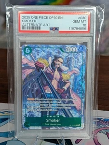2025 OP10 Royal Blood Smoker SR Alt Art PSA 10 GEM MINT - Bild 1 von 2