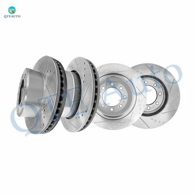 Комплект из 4 передних 360 мм задних сверленных тормозных дисков 358,1 мм 360 мм для 2011-2018 RAM 3500 - Изображение 1 из 4