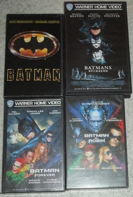 Warner Batman 1234 Video Sammlung - VHS/Action/Michael Keaton/Michelle Pfeiffer - Bild 1 von 3
