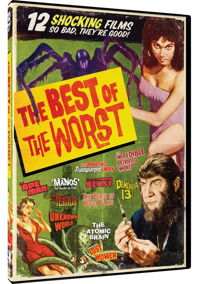 The Best of the Worst: 12 Shocking Films So Bad, They're Good! DVD NEW Foto 1 de 1