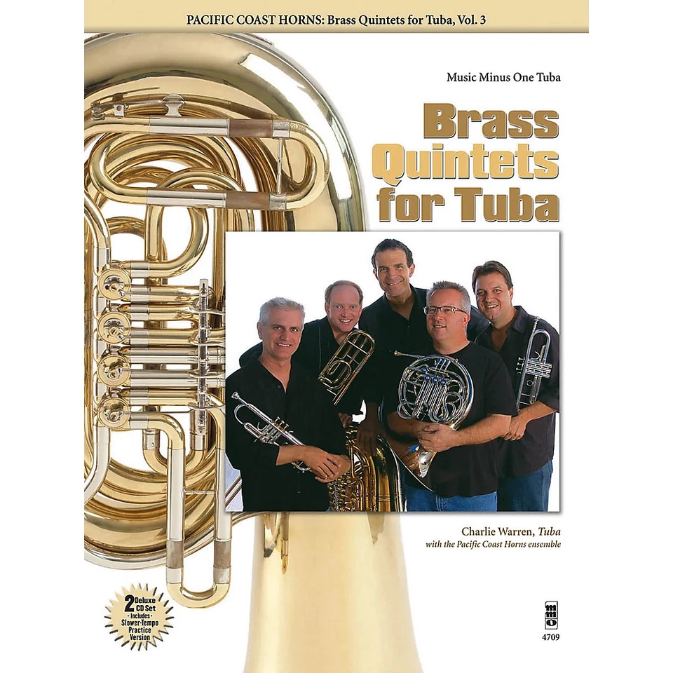 Pacific Coast Horns Brass Quintets for Tuba, Vol. 3 Music Minus One  with CD - Image 1 of 1