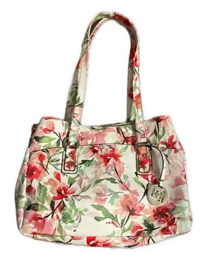 liz claiborne Pink White Green Floral Shoulder Bag — 第 1/4 张图片