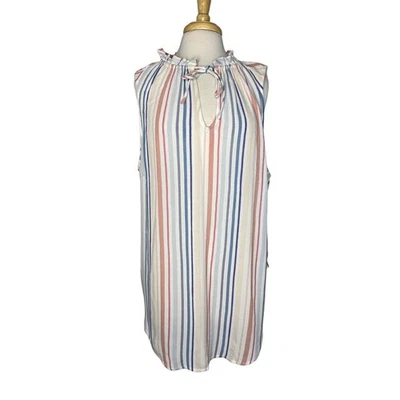 Pullover a rayas marfil TORRID sin mangas talla 2X rosa azul amarillo cordón 11686048 Foto 1 de 4