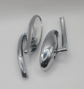 Demon Cycles Cat Eye Motorcycle Mirrors (S4) - Picture 1 of 6