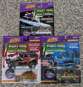 Lote de 3 Johnny Lightning Frightning Lighting Ghostbusters Ecto 1A 3 Colores Nuevos - Imagen 1 de 7