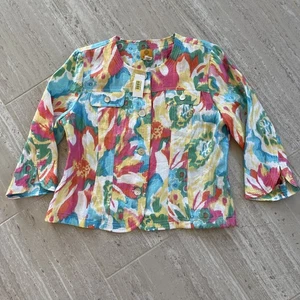 Ruby Rd Size 14 Unlined Jacket Button Up Front new with tags shell buttons  - Picture 1 of 9