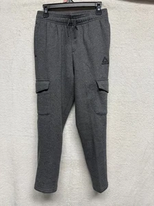 Pantalones deportivos Reebok gris cargo para niños talla M bolsillos deportivos nuevos con etiquetas - Imagen 1 de 6