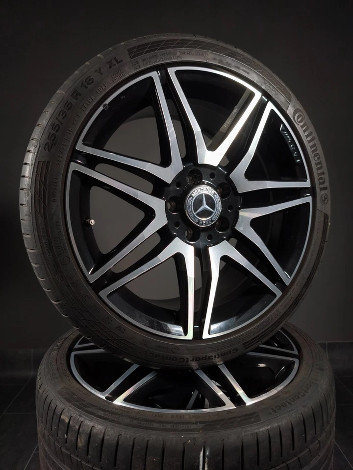 4 Sommerräder 225/40 - 255/35R18 Mercedes C Klasse W204 AMG Alufelgen 18" - Bild 1 von 4