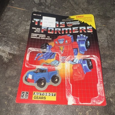 Vintage 1984 G1 Transfomers Gears & Mini Spies FX-1 Card Back Only! - Image 1 of 4