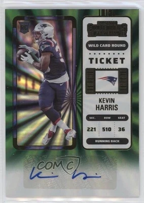 2022 Panini Contenders Ticket Wild Card Round Kevin Harris #238 Rookie Auto RC - Image 1 of 2