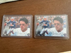 1995 Fleer NFL Drew Bledsoe ~ Lot Of 2 Flair Preview Inserts #20 Of 30 - Bild 1 von 2